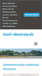 Mobile Screenshot of insel-wustrow.de